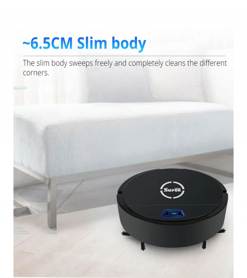 Ultimate Multi-Function Sweeping Robot Cleaner With Super Storng Suction, One-Key Operation, Bass Cleaning, 360 Rotation