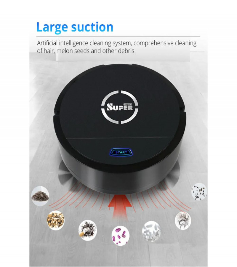Ultimate Multi-Function Sweeping Robot Cleaner With Super Storng Suction, One-Key Operation, Bass Cleaning, 360 Rotation